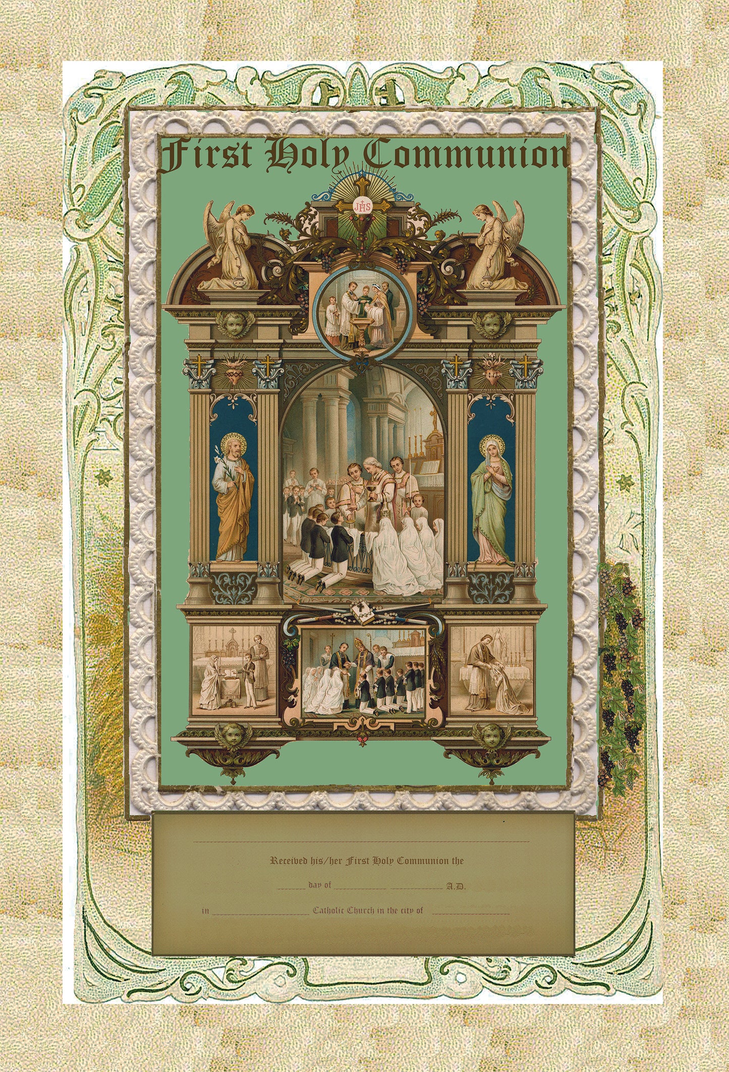First Holy Communion Certificates