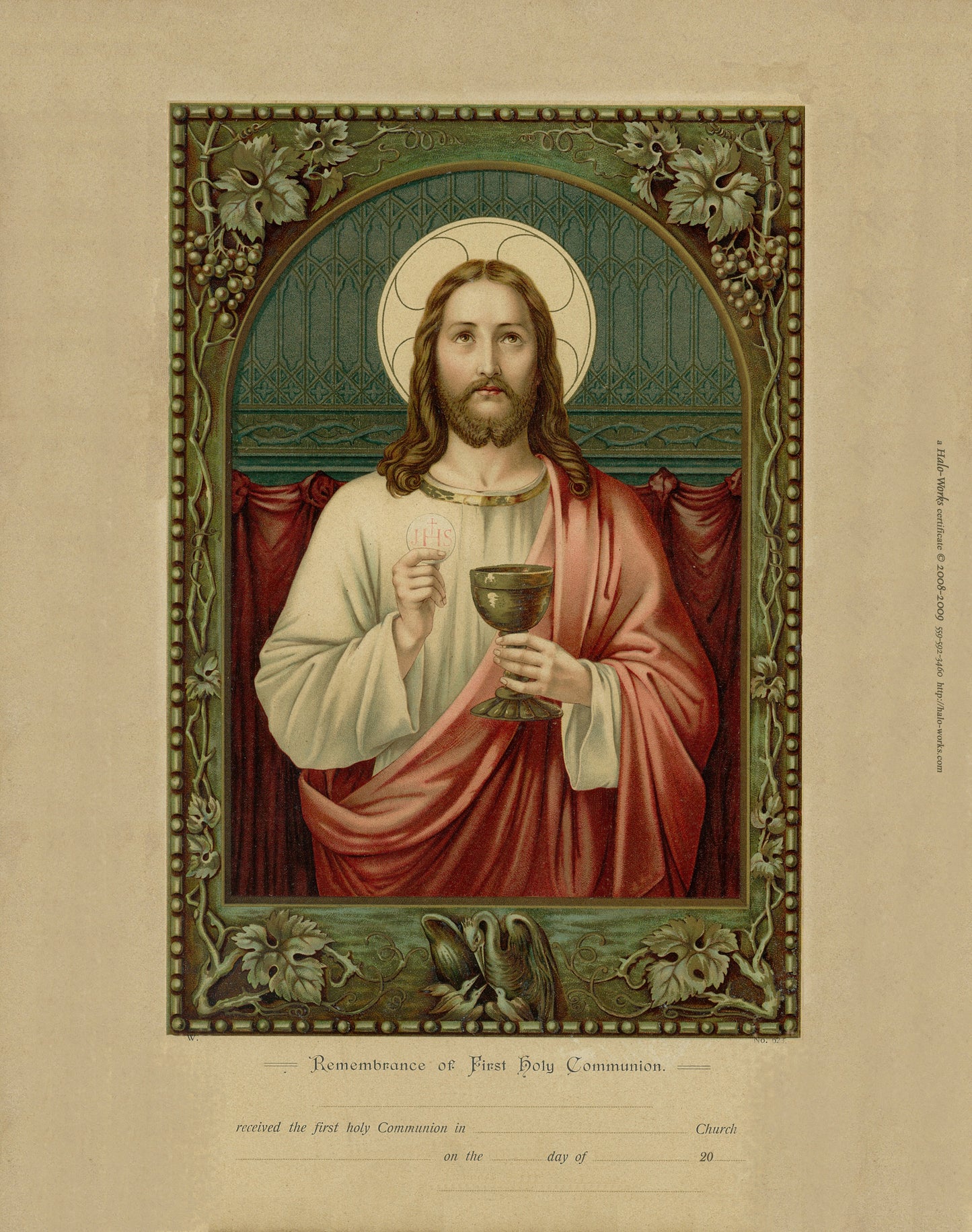 First Holy Communion Certificates