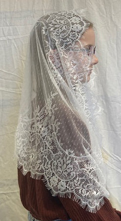 Eyelash Lace Infinity Veil