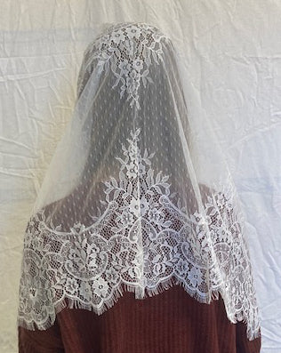 Eyelash Lace Infinity Veil