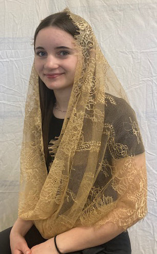 Eyelash Lace Infinity Veil