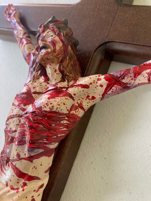 Agonizing Christ Crucifix