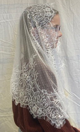 Eyelash Lace Infinity Veil