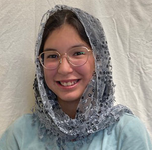 Venitian Lace Fringed Triangle